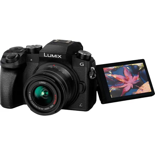 Panasonic Lumix G7 Mirrorless Digital Camera With 14-42MM Lens - Black