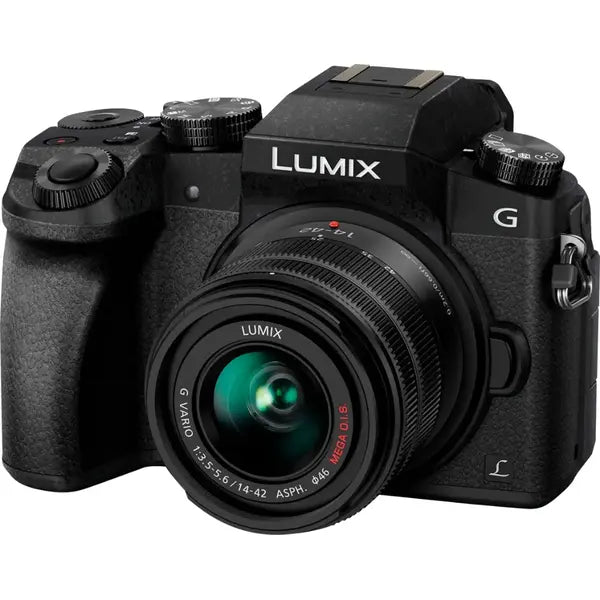 Panasonic Lumix G7 Mirrorless Digital Camera With 14-42MM Lens - Black