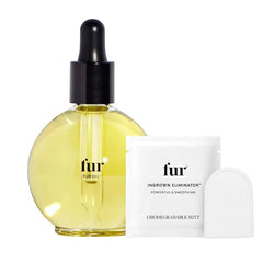 Fur Ingrown Hair Oil for Bikini Line, Underarms, Legs & More – Soothes Razor Bumps, Prevents Ingrowns, Reduces Redness & Irritation – Jojoba, Clary Sage & Tea Tree