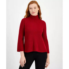 Anne Klein Women's Bell Sleeve Pullover Sweater, Elegant Comfortable Knit Top
