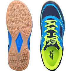 Nivia Super Court Badminton Shoes Blue, Medium