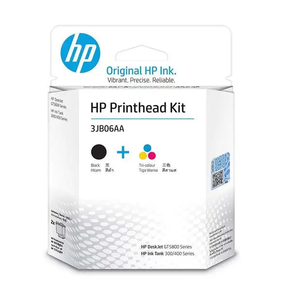 HP GT51GT52 Black + Tri-color (2-pack) Printhead Replacement Kit