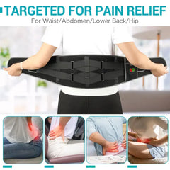 Comfytemp Cordless Heating Pad for Back Pain Relief - Battery Powered Waist Belt with Massage