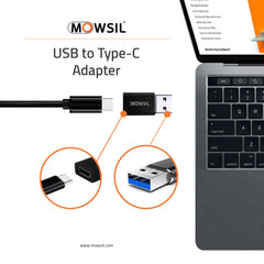 Mowsil USB to Type C Convertor Adaptor, Aluminium Alloy