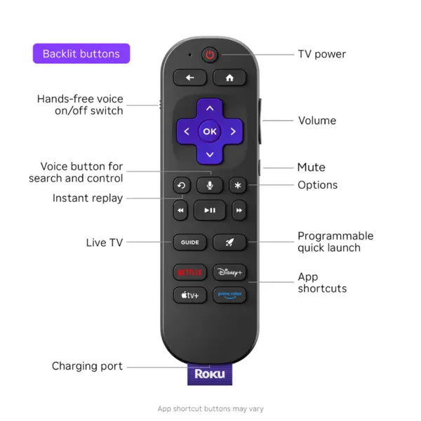 Roku Ultra 2024 4K Streaming Device with Rechargeable Backlit Voice Remote Pro - Black