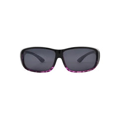 Solar Shield Dioptics Fits Overs Women's Tortoise Fashion Sunglasses Purple