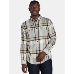 George Men's and Big Men's Flannel Shirt with Long Sleeves