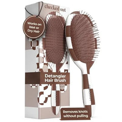 FRAMAR Chocolate Hair Brush Detangler, Wet Hair Brushes For Women