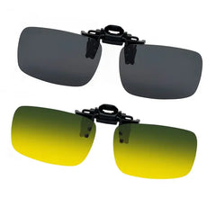 Joopin 2 Pairs Polarized Clip On Sunglasses Over Eyeglasses for Men Women UV Protection