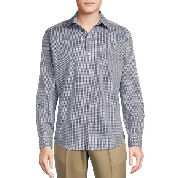 George Men's Classic Dress Shirt with Long Sleeves