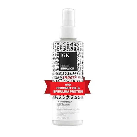 IGK GOOD BEHAVIOR 4 in 1 Prep Spray Leave In + Detangle + Heat Protectant Vegan