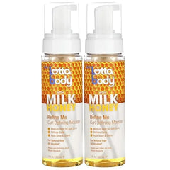 Lottabody Refine Me Curl Defining Mousse with Milk & Honey, Lightweight, Moisture Rich Frizz Control Styling Mousse for Softly Defined Natural Curly & Coily Hair