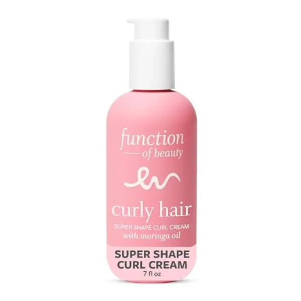 Function of Beauty Curl Cream for Curly Hair Curling Cream, Anti Frizz Hair Styling & Defining Moisturizer for Frizzy & Dry Hair Hair Cream for Shiny, Defined Curls Curly Hair Care