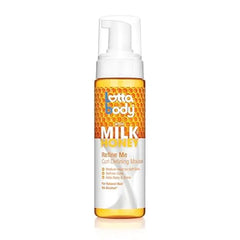 Lottabody Refine Me Curl Defining Mousse with Milk & Honey, Lightweight, Moisture Rich Frizz Control Styling Mousse for Softly Defined Natural Curly & Coily Hair