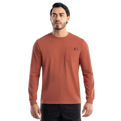 Wrangler Workwear Men's Long Sleeve Heavyweight Pocket T-Shirt