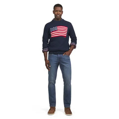 Chaps Men's & Big Men's Solid Cotton Crewneck Sweater