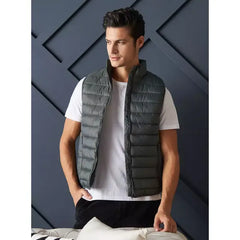 Plain Puffer Gilet - Green