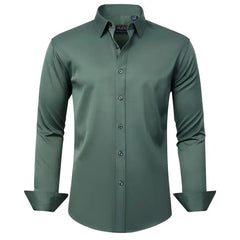 Alimens & Gentle Mens Long Sleeve Button Up Shirt Formal Dress Shirts Regular Fit