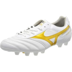 Mizuno Morelia II Elite Football Shoes White/Gold UK 10