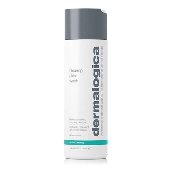Dermalogica Clearing Skin Wash Anti Aging Acne Face Wash Natural Breakout Clearing Foam with Salicylic Acid and Tea Tree Oil