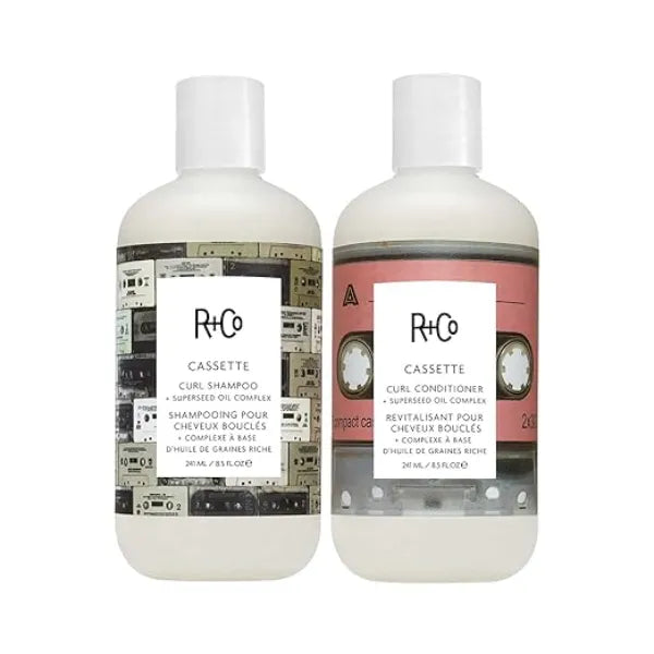 R+Co Cassette Curl Shampoo and Conditioner Set + Superseed Oil Complex