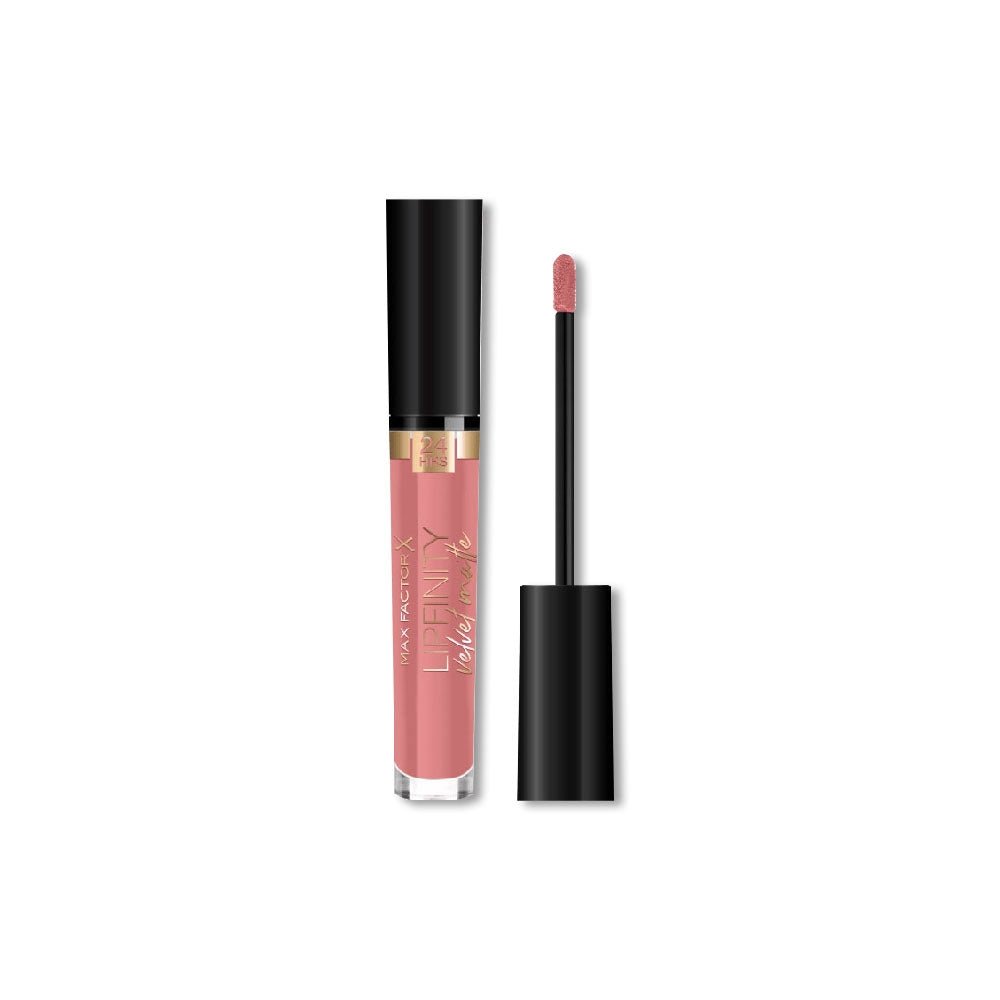 Max Factor Lipfinity Velvet Matte Liquid Lip 045 Posh Pink 4ml - AllurebeautypkMax Factor Lipfinity Velvet Matte Liquid Lip 045 Posh Pink 4ml