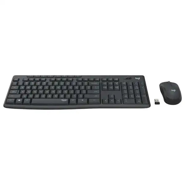 Logitech MK295 Silent Keyboard Mouse Combo - Black