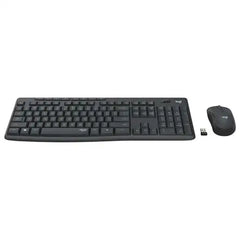 Logitech MK295 Silent Keyboard Mouse Combo - Black