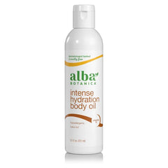 Alba Botanica Intense Hydration Body Oil, with Kukui Nut and Viamin E, 8.5 Oz