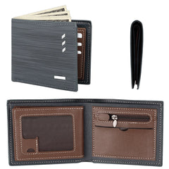 Cshidworld RFID Bifold Wallet for Men - Slim Minimalist Design with 7 Card Slots & ID Window