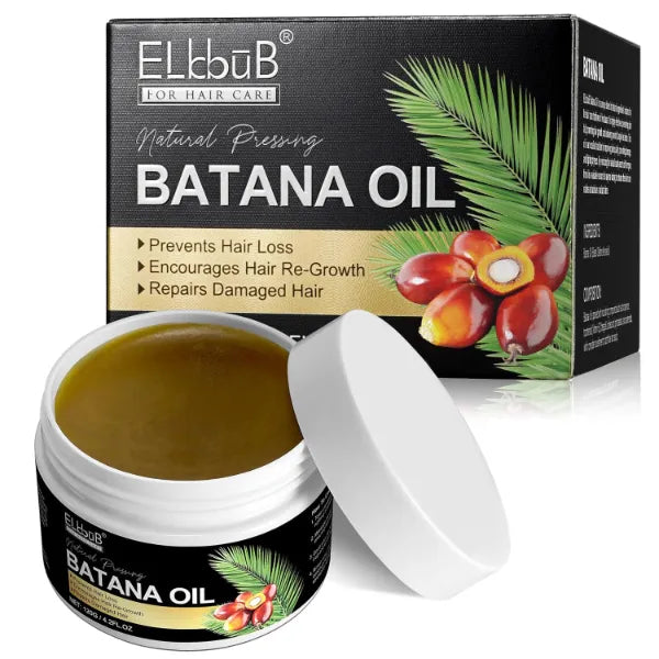 ELBBUB Raw Batana Oil for Hair Growth and Repair -100% Pure, Unrefined Oil from Honduran Rainforests Prevent Hair Loss and Enhances Hair Thickness in Men & Women