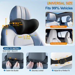 Allaboutsla 2-Pack Car Neck Pillow, Car Headrest Pillow for Neck Support