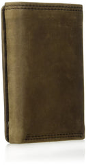 Timberland PRO mens Leather RFID Trifold Wallet With ID Window Wallet - Dark Brown/Pullman