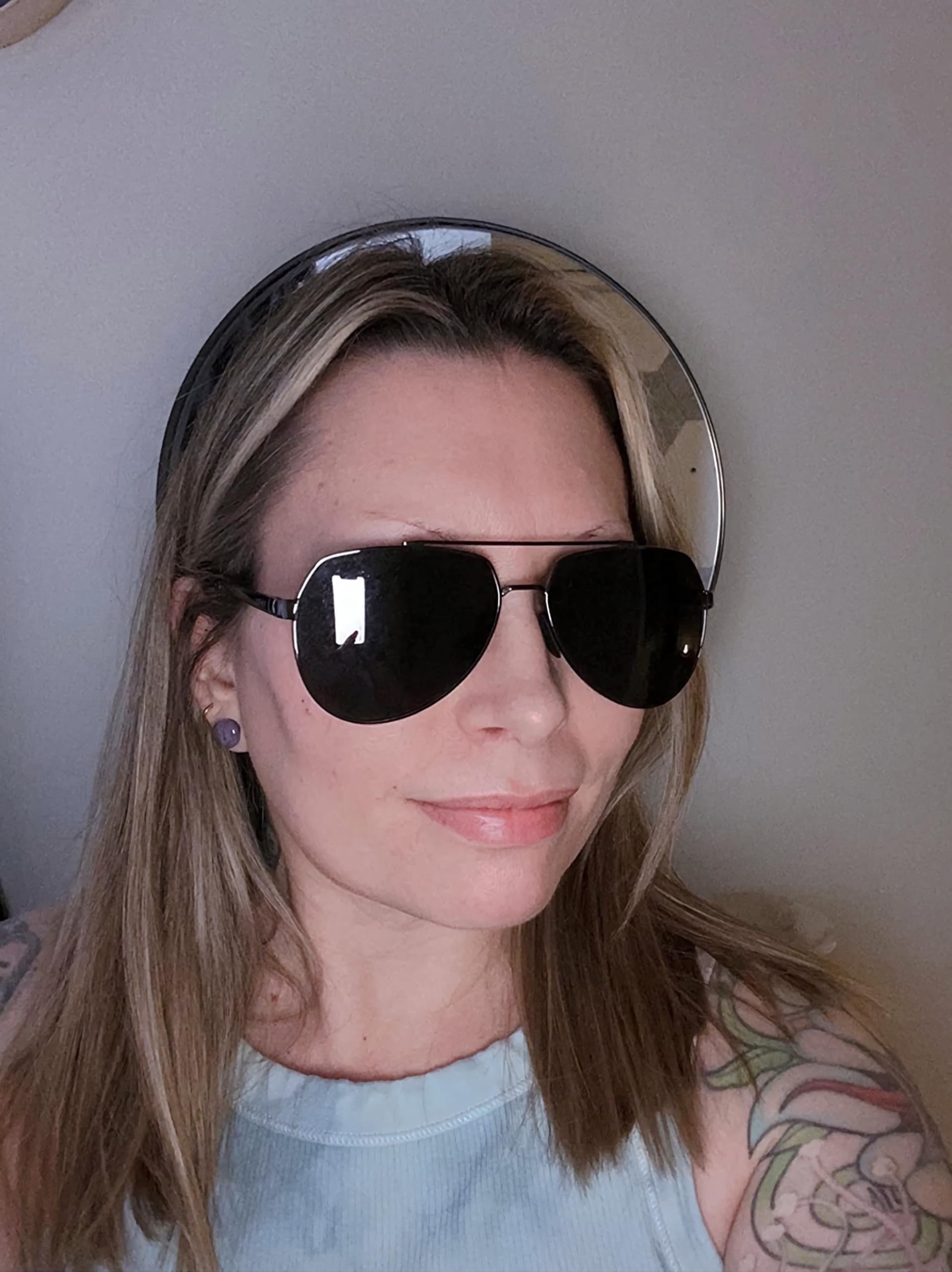 LUENX Aviator Sunglasses for Women Men Polarized Lens with Accessories - UV 400 Protection 60MM
