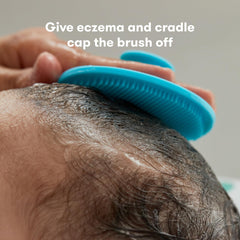 Frida Baby DermaFrida The SkinSoother Baby Bath Silicone Brush| Baby Essential for Dry Skin, Cradle Cap and Eczema (2 Pack)