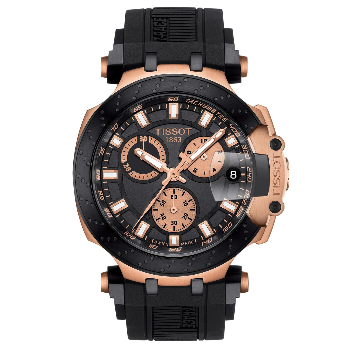 Tissot Chronograph Black Strap Men's Wrist Watches - T115.417.37.051.00 - Black