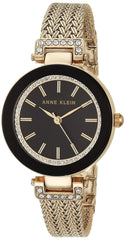 Anne Klein Women's Premium Crystal Accented Mesh Bracelet Watch