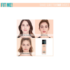 Maybelline New York Fit Me Dewy + Smooth Foundation (Pack of 2)