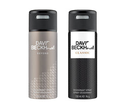 David Beckham Beyond Classic Deodorant Spray for Men (300 ml, Pack of 2)