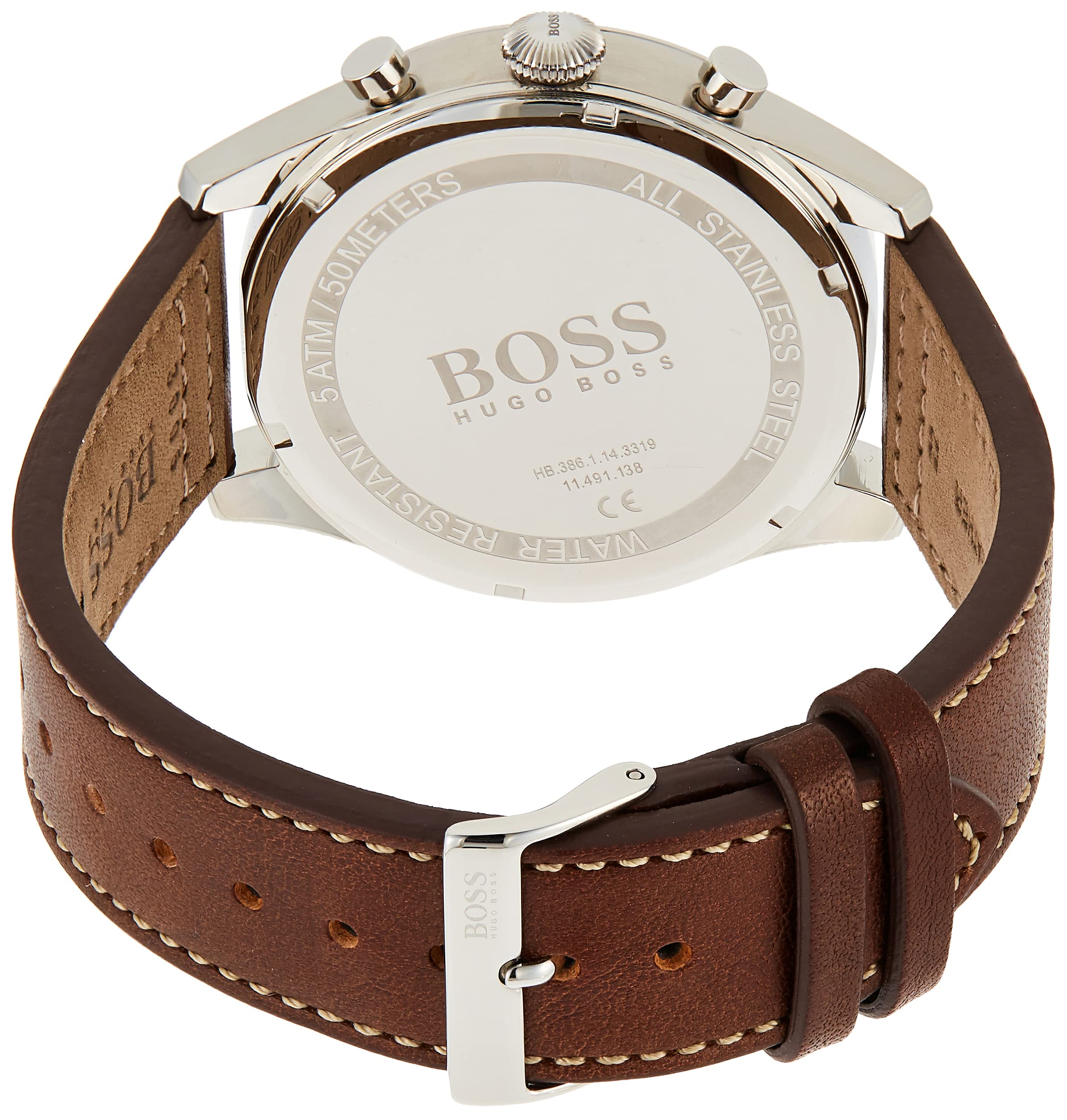 Hugo Boss PIONEER Men's Watch, Analog - Brown / Blue