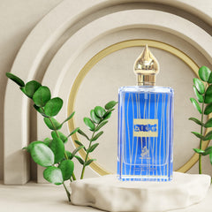 aabak al sahraa عبق الصحراء Blue Perfume for Men, Premium Gift for Men, Eau de Parfum for Men, 100 ML, Best Perfume for Men, Luxury Long Lasting Fragrance with Jasmine, Woodsy, and Amber Notes