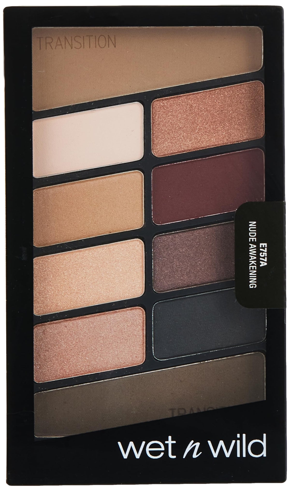 Wet n Wild Wet 'n' Wild â€“Lidschatten Palette Make-up, 10 hochpigmentierte Farben - Mix aus Schimmer + Matt in einer Lidschattenpalette, Nude Awakening. 10g