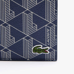 Lacoste Men Men Billfold Classic - Dark blue/white (M83)