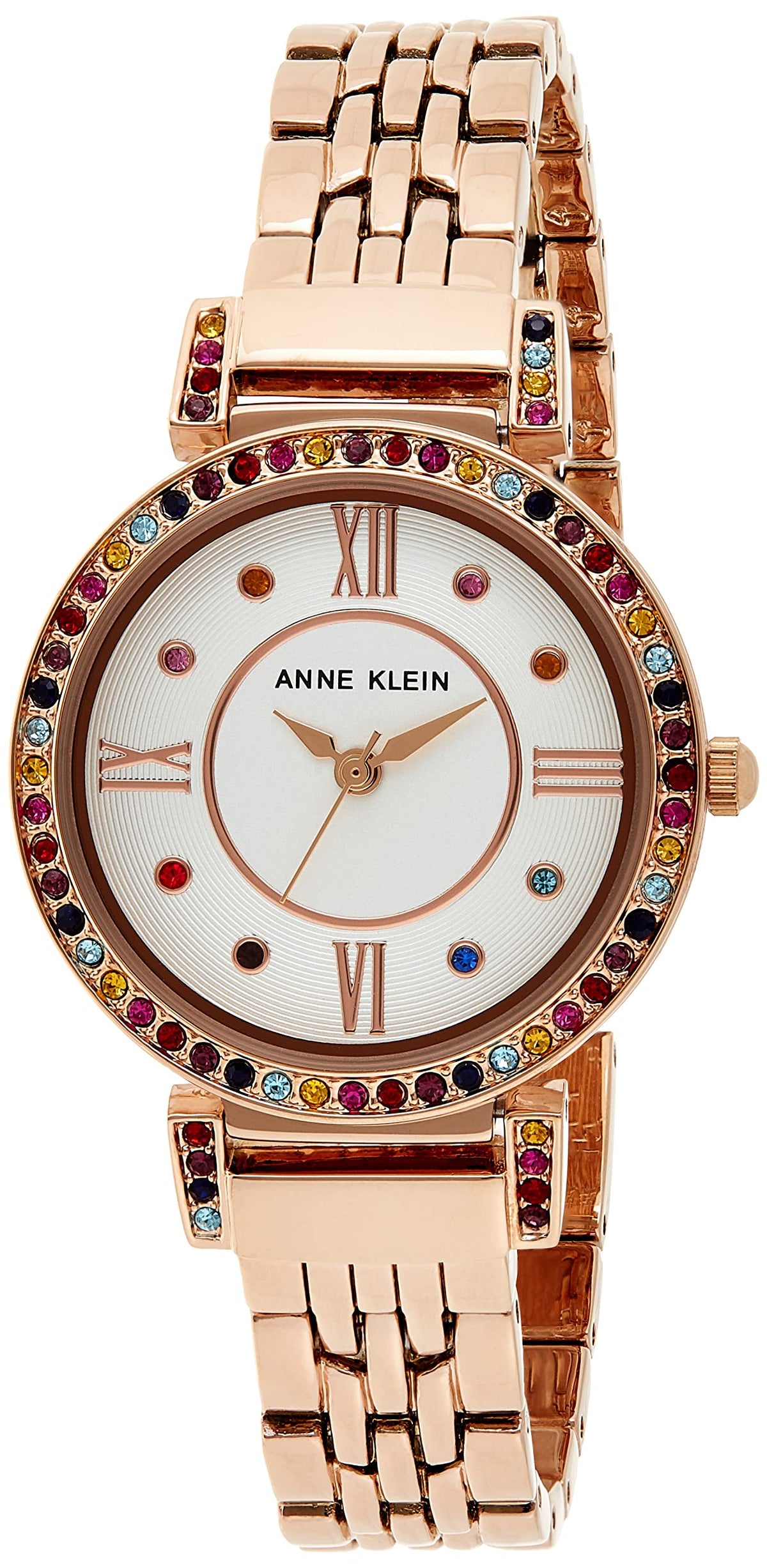 Anne Klein Women's Premium Crystal Accented Bracelet Watch, AK/2928