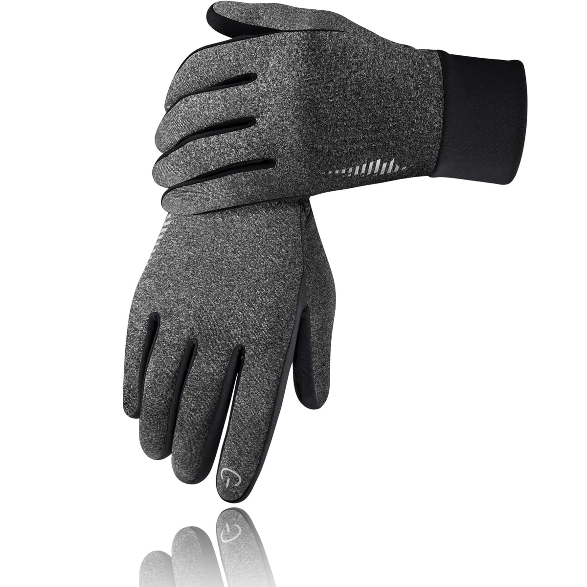 SIMARI Winter Gloves Men Women Touch Screen Glove Cold Weather Warm Gloves Freezer Work Gloves Suit for Running Driving Cycling Working Hiking 102 - Grey