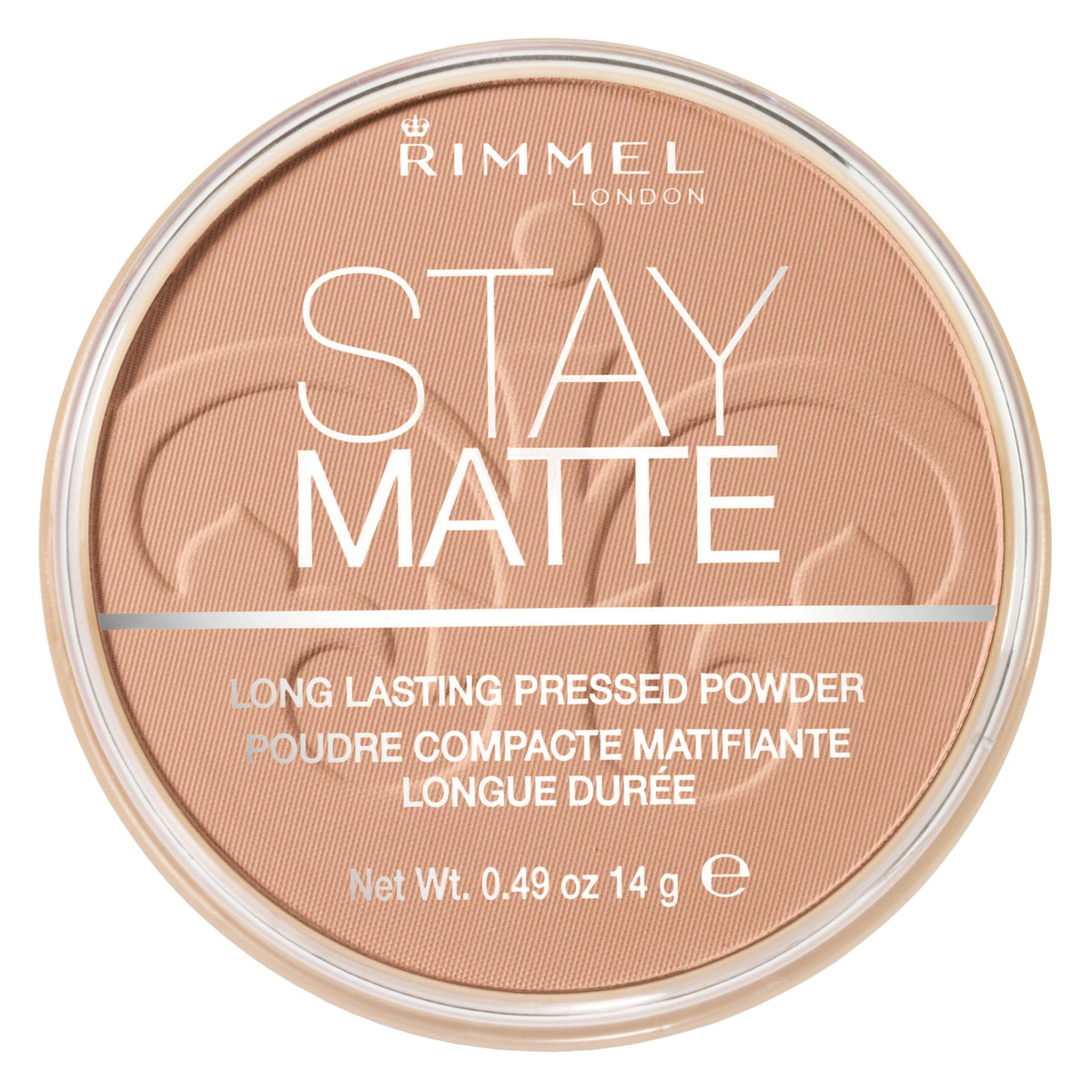 Rimmel Stay Matte Foundation Pressed Powder Lightweight, 010, Warm Honey