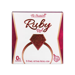Alcohol Free Attar Roll On - 9.9ml | Exquisite & Long Lasting Fragrance (Pack of 1-9.9ml, Ruby Red)
