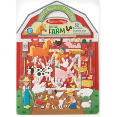 Melissa & Doug Puffy Sticker Play Set - On the Farm - 52 Reusable Stickers, 2 Fold-Out Scenes - FSC Certified