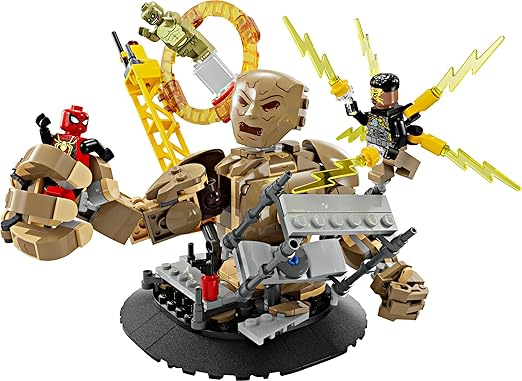 LEGO Marvel Spider-Man vs. Sandman: Final Battle, No Way Home Set, Super Hero Building Toy for Kids, Boys & Girls with Action Figure, plus Lizard and Electro Minifigures, Gift Idea 76280