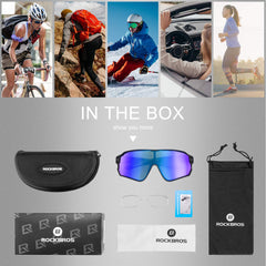 ROCKBROS Polarized Sunglasses UV Protection for Women Men Cycling Sunglasses